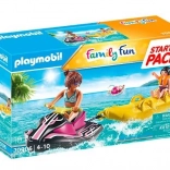 Playmobil Family Fun Starter Pack Ski Jet cu Barcă Banana