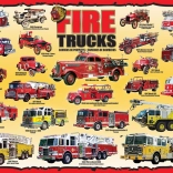 Puzzle Mașini de Pompieri 100 Piese