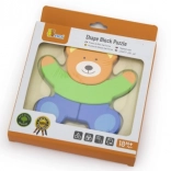 Primul puzzle de lemn pentru copii Viga Urs