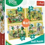 Puzzle Treflíci: Distracție 4în1