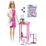 Păpușă Barbie cercetătoare cu set de laborator