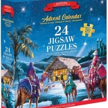 Calendar de Advent puzzle Nașterea lui Isus 24×50 piese EUROGRAPHICS