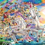 Puzzle cu unicorni 2000 piese EUROGRAPHICS