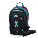 Rucsac pentru elevi și penar OXY sport tropic – set