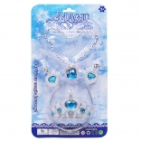 Set de bijuterii pentru copii cu coroană, colier și cercei