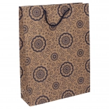 Pungă cadou kraft L 27,5 × 36,5 × 9 cm