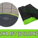 Plasă de protecție pentru trambulină 244 cm (8 ft) cu 6 tuneluri SkyRamiz, verde