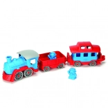 Green Toys tren albastru din plastic reciclat