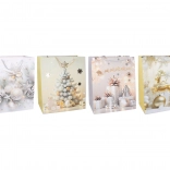 Pungă de cadou M 26 × 32 × 10 cm Crăciun