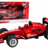 mașină de curse roșie 1:12 cu sunete și lumini