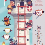 Metru decorativ cu autocolant Turnul Cavalerului de la Djeco