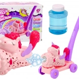 Mașină de bule de săpun Ride-on Unicorn Lumini Sunete Roz