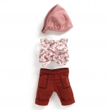 Hăinuță pentru păpușă Burgundy