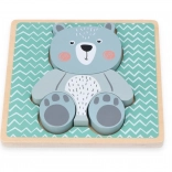 Puzzle din lemn pentru copii - Urs