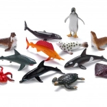 Faunica animale ale mărilor și oceanelor – set de 12 figurine