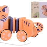 Tigru de tras din lemn Jouéco