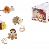 Set de broderie din lemn cu animăluțe – 15 piese