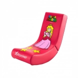 scaun de podea pentru jocuri pentru copii X Rocker Super Mario Peach