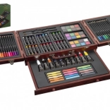 Set creativ de artă în geantă din lemn, 103 piese