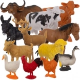 Set de figurine cu animale de fermă KRUZZEL – 12 buc.