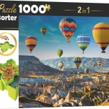 Puzzle și sortator TREFL 2v1 Balonul peste Cappadocia 1000 piese
