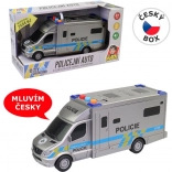 Mașină de poliție 19,5 cm cu lumină și sunet pe baterii