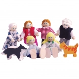 Set familie pentru căsuța de jucărie Bigjigs Toys
