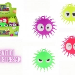 Minge antistres păroasă din silicon cu lumină