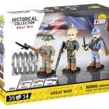 Set construcție Marele Război 3 figurine 35 piese