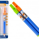 Fluier cu animăluțe – set albastru, 2 bucăți
