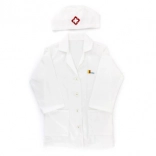 costum de doctor pentru copii cu bonetă