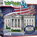 Puzzle 3D Casa Albă de la WREBBIT, 490 piese