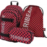 Set școlar BAAGL Skate TERIBEAR – rucsac, penar și săculeț