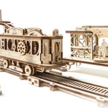 Set mecanic din lemn UGEARS linie de tramvai Mechanical Town