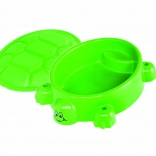 Ladièra în formă de broască țestoasă cu capac verde deschis