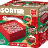 Set de tăvițe de sortare pentru puzzle – 6 boluri, roșii, 20 × 20 cm JUMBO PUZZLE MATES
