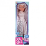 Păpușă mireasă mergătoare 80 cm