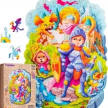 Puzzle din lemn Woodlika Cavaler curajos 120 piese
