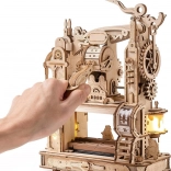 Robotime ROKR puzzle 3D din lemn cu iluminare – tiparniță clasică (303 piese)