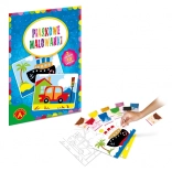 Picturi în nisip - Barcă, mașină