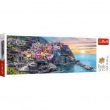 Puzzle panoramice 500 piese Vernazza la apus, Italia