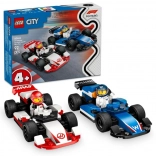 lego city f1 mașini de curse williams racing și haas