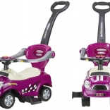 mașinuță ride-on cu tijă de ghidare coupe mov