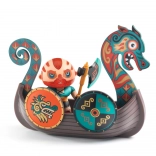 Djeco Arty Toys figurină Drak – viking pe navă
