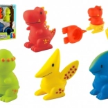 Set de dinozauri stropitori pentru baie LITTLE HERO MIX 'N MATCH, cu piese detașabile
