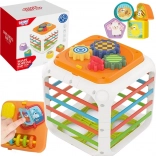 Cub educativ Woopie Sorter 4în1 forme 18m+