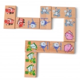 Lucy & Leo domino din lemn XXL - mijloace de transport