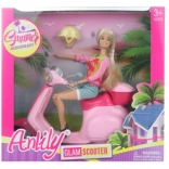 Păpușă pe motocicletă