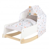 Leagăn pentru păpuși SMALL FOOT Little Button cu baldachin