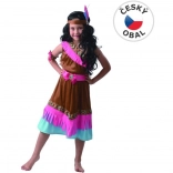 Costum de carnaval Indianașă pentru fete 130 - 140 cm